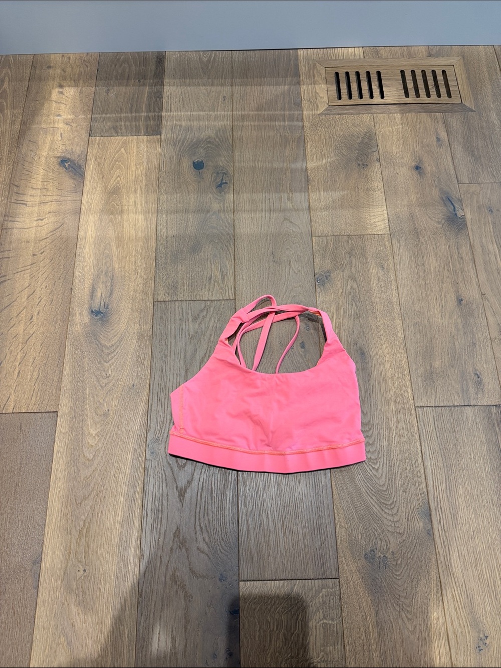 EUC Lululemon Neon Orange Strappy Sports Bra